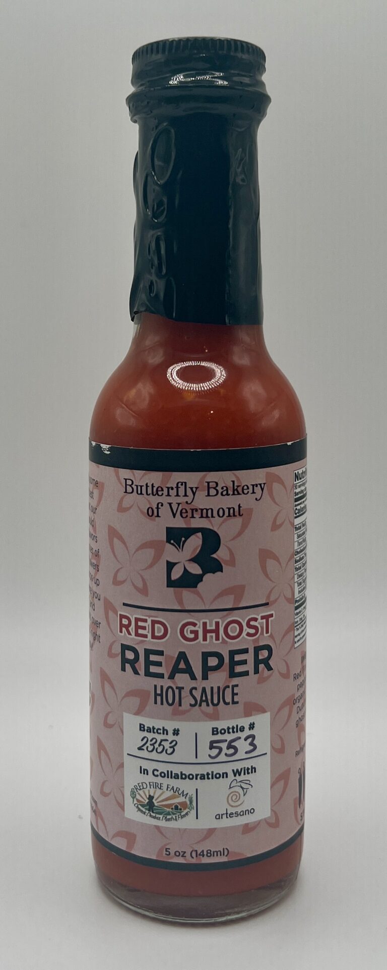 Butterfly Bakery of Vermont – Red Ghost Reaper Hot Sauce