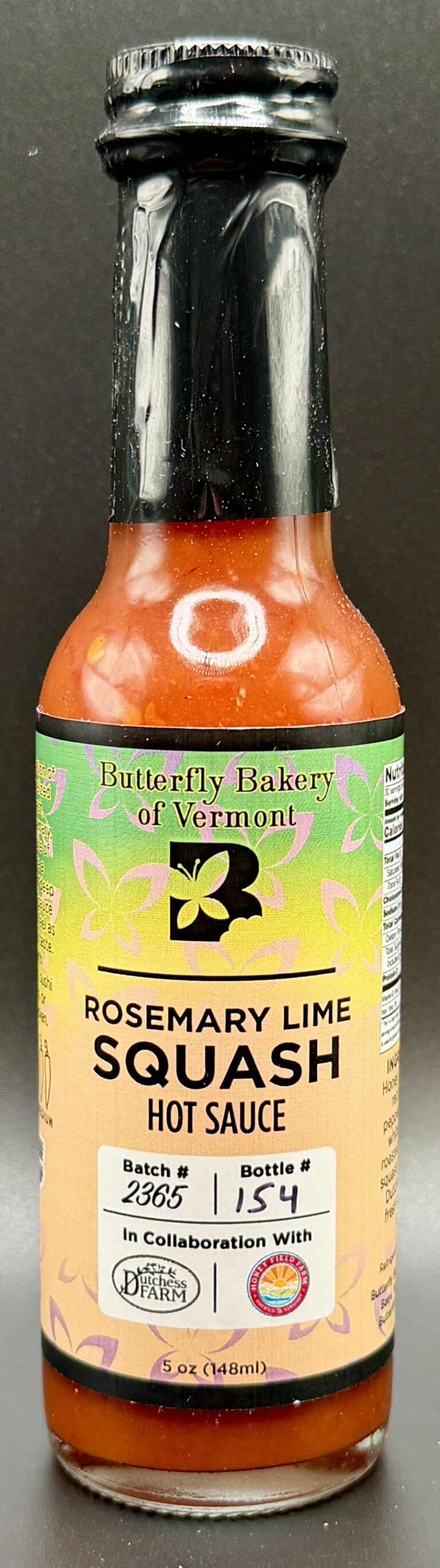 Butterfly Bakery of Vermont – Rosemary Lime Squash Hot Sauce