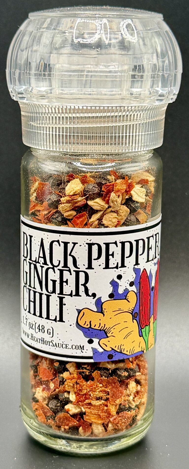 Heat Hot Sauce Shop – Black Pepper Ginger Chili Grinder