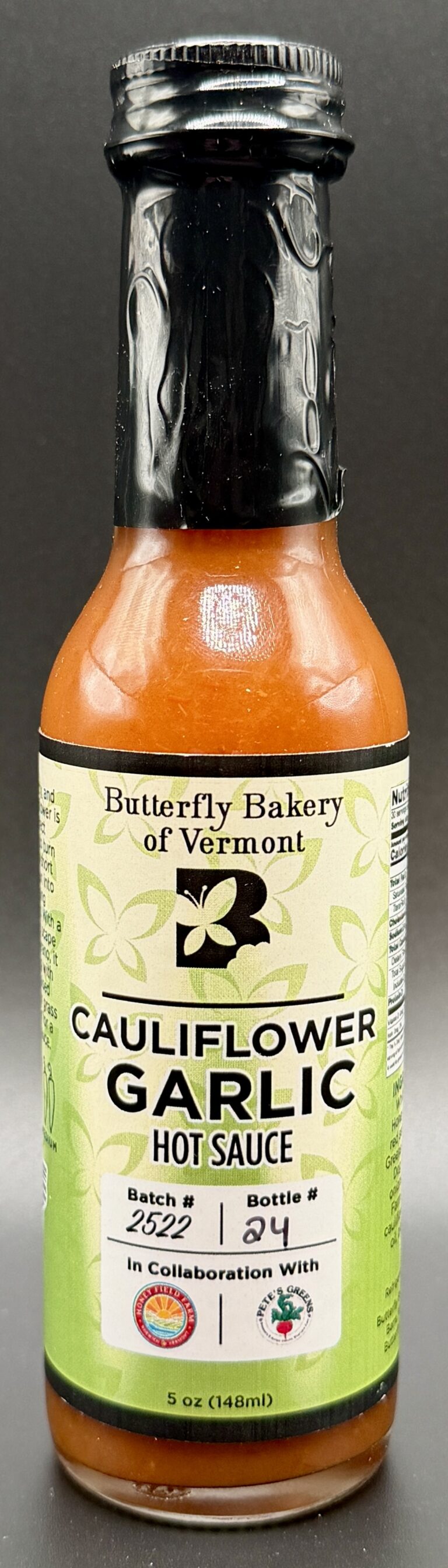 Butterfly Bakery of Vermont – Cauliflower Garlic Hot Sauce