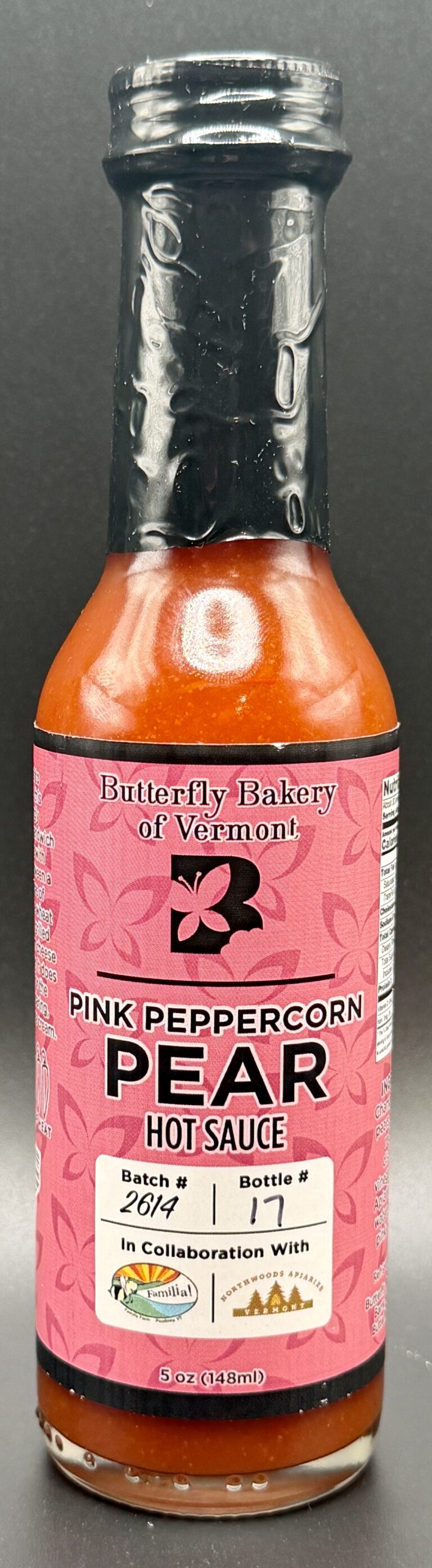 Butterfly Bakery of Vermont – Pink Peppercorn Pear Hot Sauce