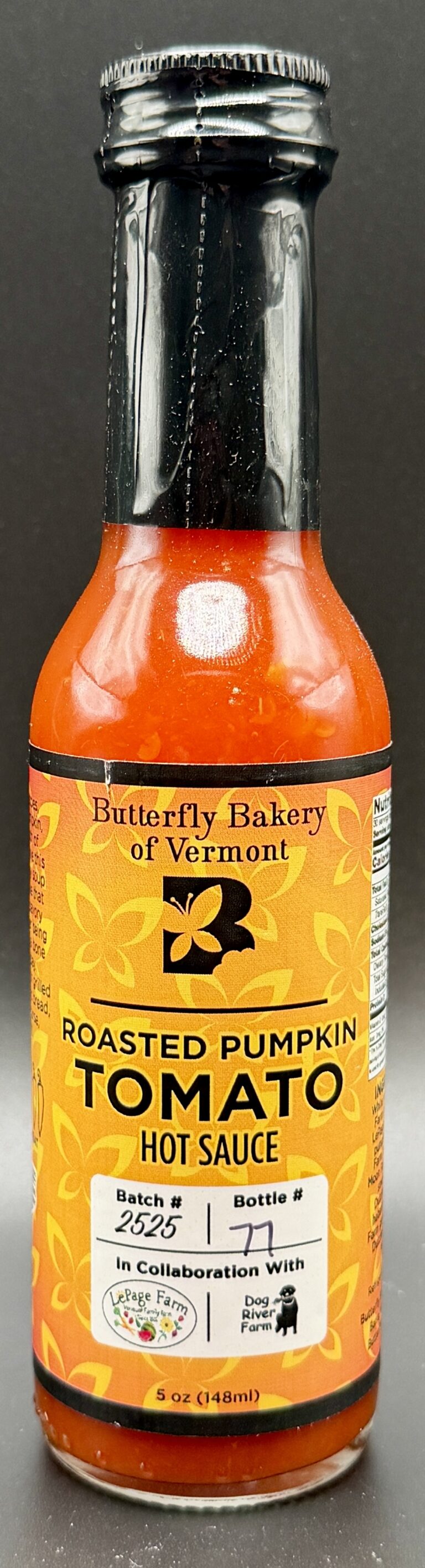 Butterfly Bakery of Vermont – Roasted Pumpkin Tomato Hot Sauce